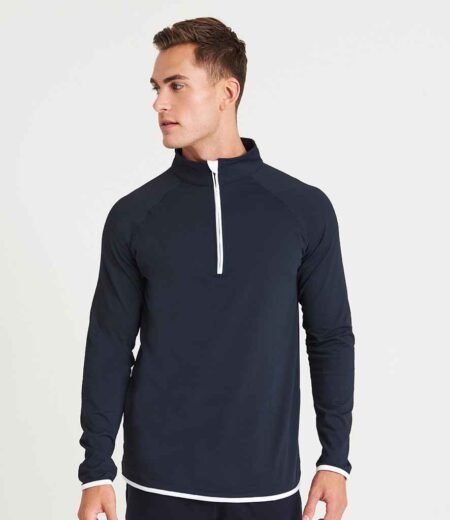 Half Zip Sweat Top